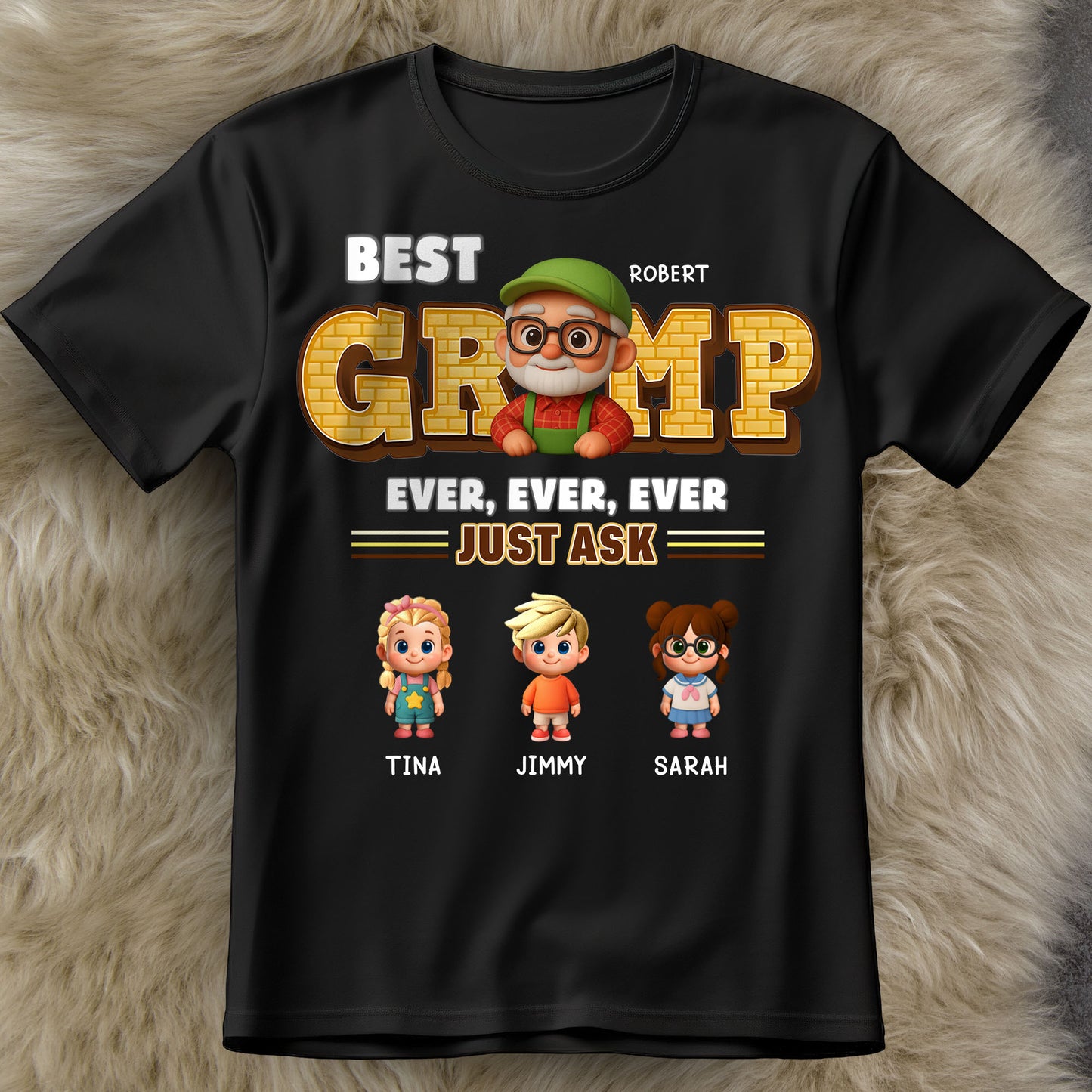 Best Gramp Ever, Ever, Ever Just Ask, Cartoon Characters