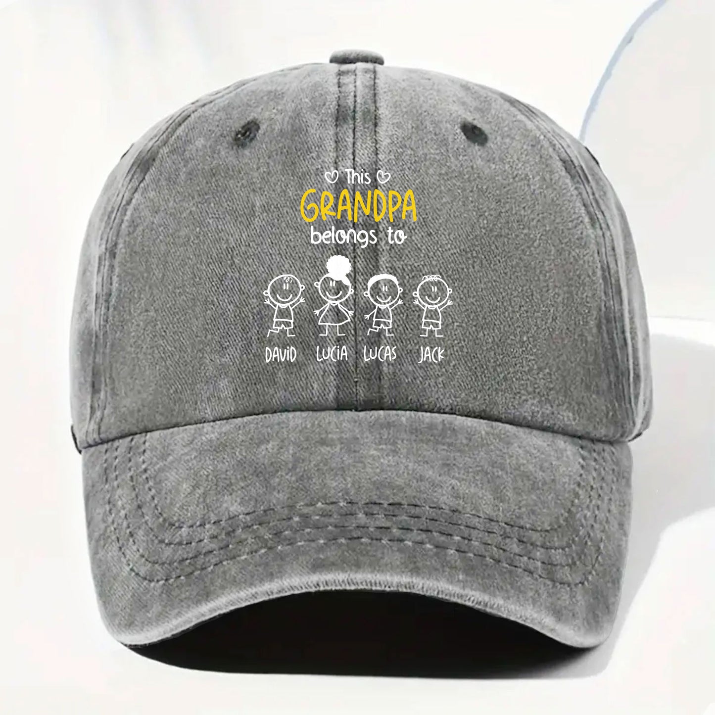 This Grandpa Belongs To, Stick Figures With Heart