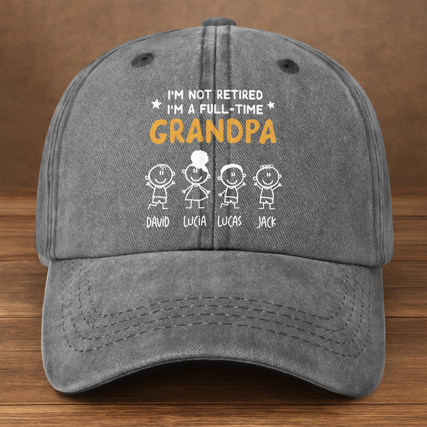 I'm Not Retired I'm A Full-Time Grandpa, Stick Figures