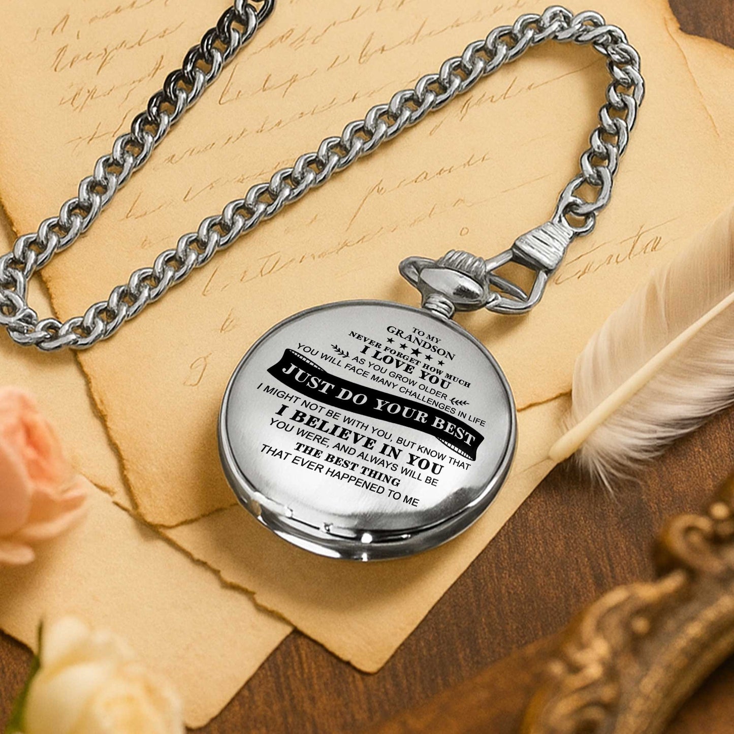 To My Grandson, Never Forget How Much I Love You