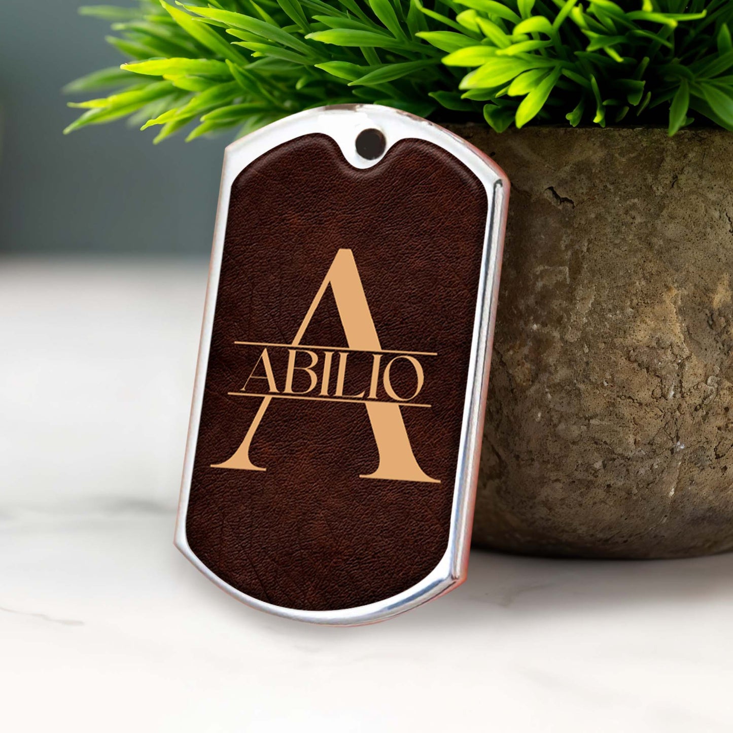 Inspirational Message Of Love And Strength Keychain For Grandson