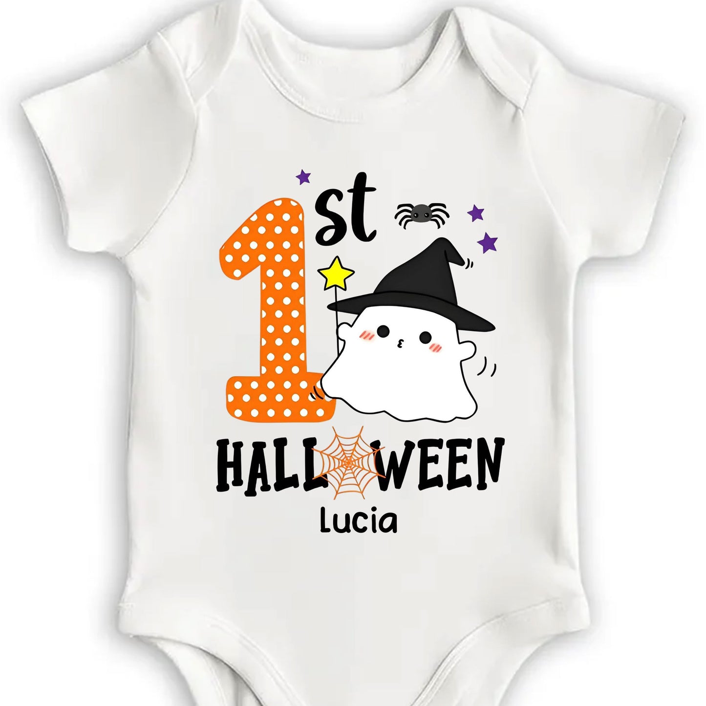 1st Halloween, Cute Ghost and Stars