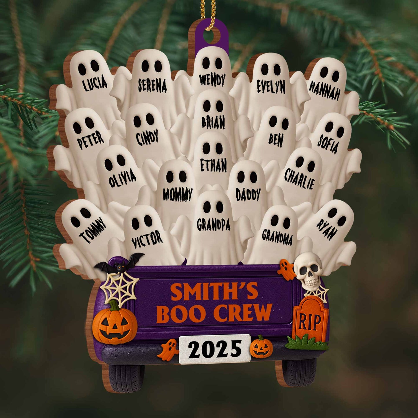 Smith's Boo Crew with Ghosts and Halloween Bus
