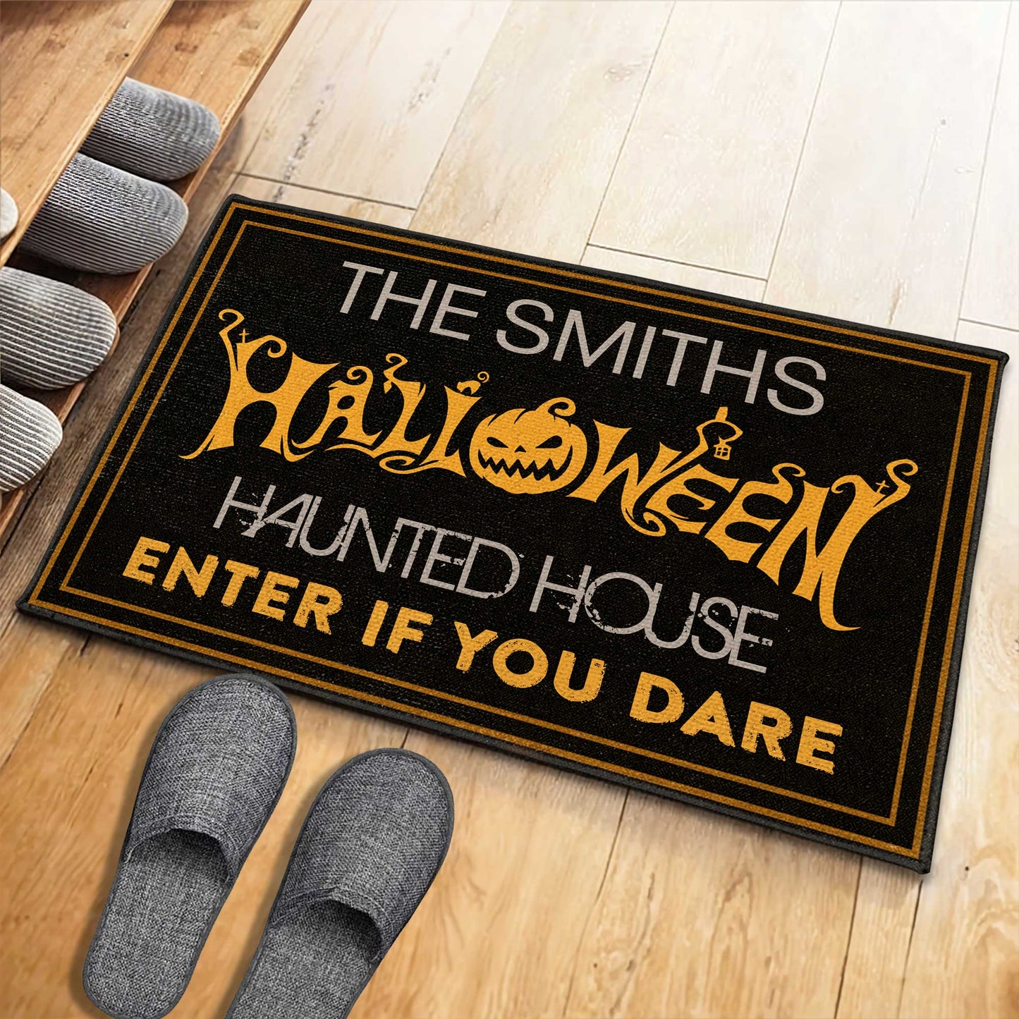 Halloween Haunted House Enter If You Dare Pumpkin Lantern