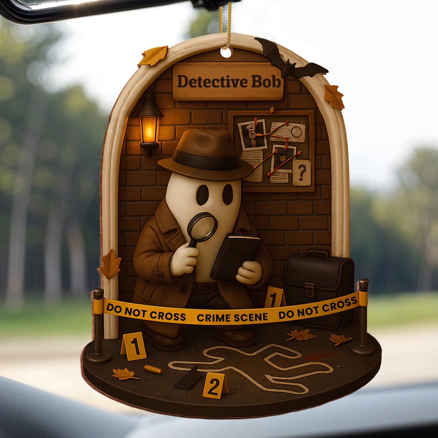 Celebrate Your Inner Detective With Magnifying Glass And Crime Scene