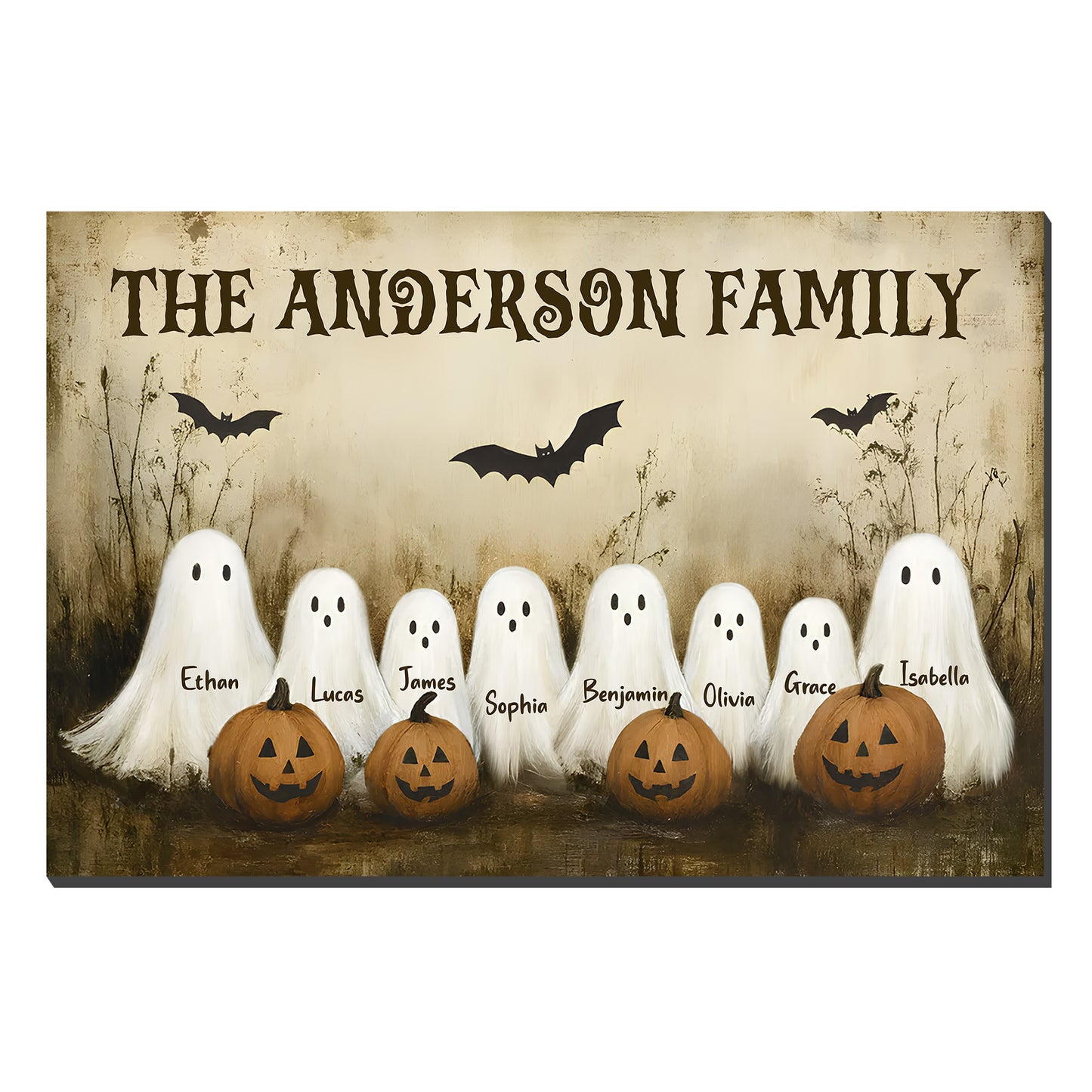 The Anderson Family Ghosts and Pumpkins