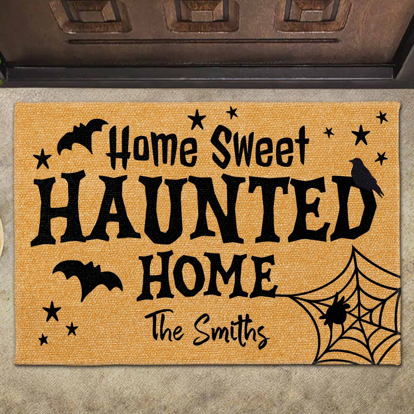 Home Sweet Haunted Home With Bats And Crow