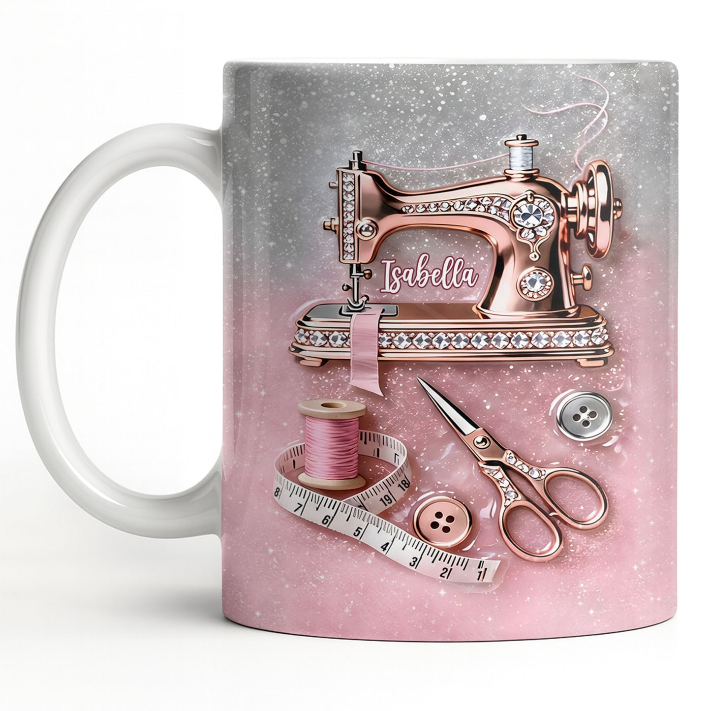 Creative Sewing My Happy Place With Sewing Machine And Scissors