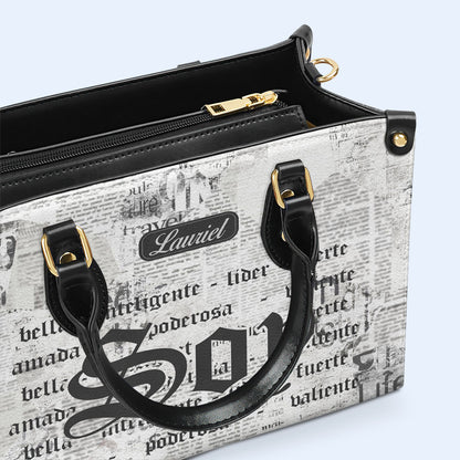 Soy - Personalized Leather Handbag - HG35