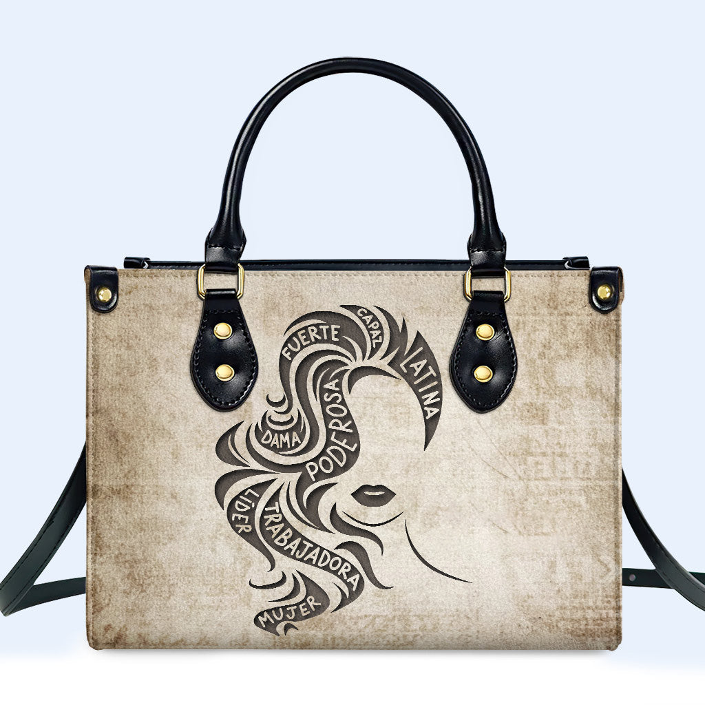 Latina Girl- Personalized Leather Handbag - HG36