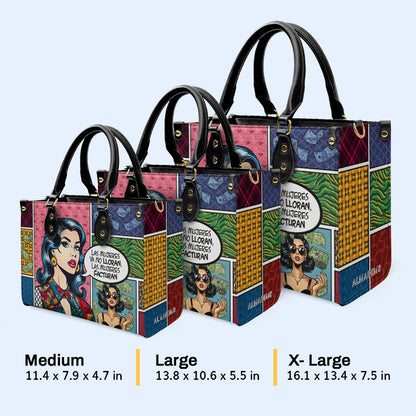 Las Mujeres Facturan - Bespoke Leather Handbag - HG51