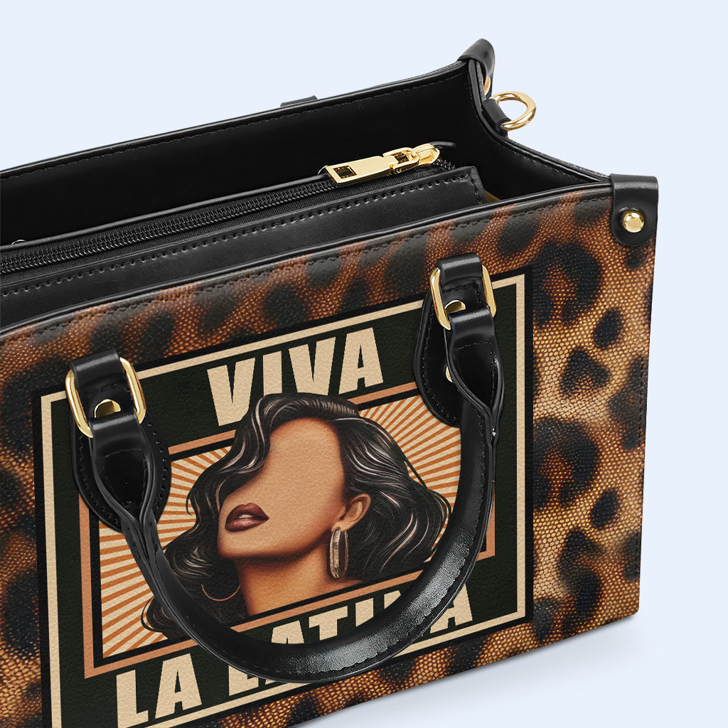 Viva La Latina - Personalized Leather Handbag - HG61