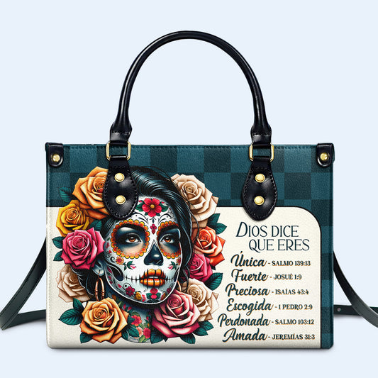 Dios Dice Que Eres - Personalized Leather Handbag - HG64