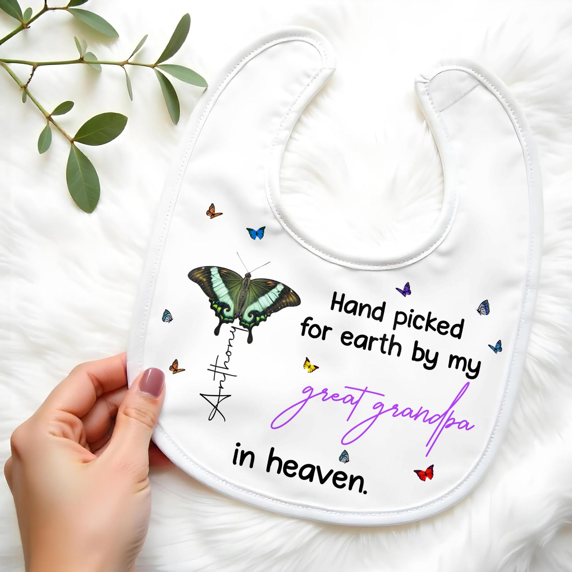 Hand Picked for Earth By My Great Grandpa in Heaven, Butterflies