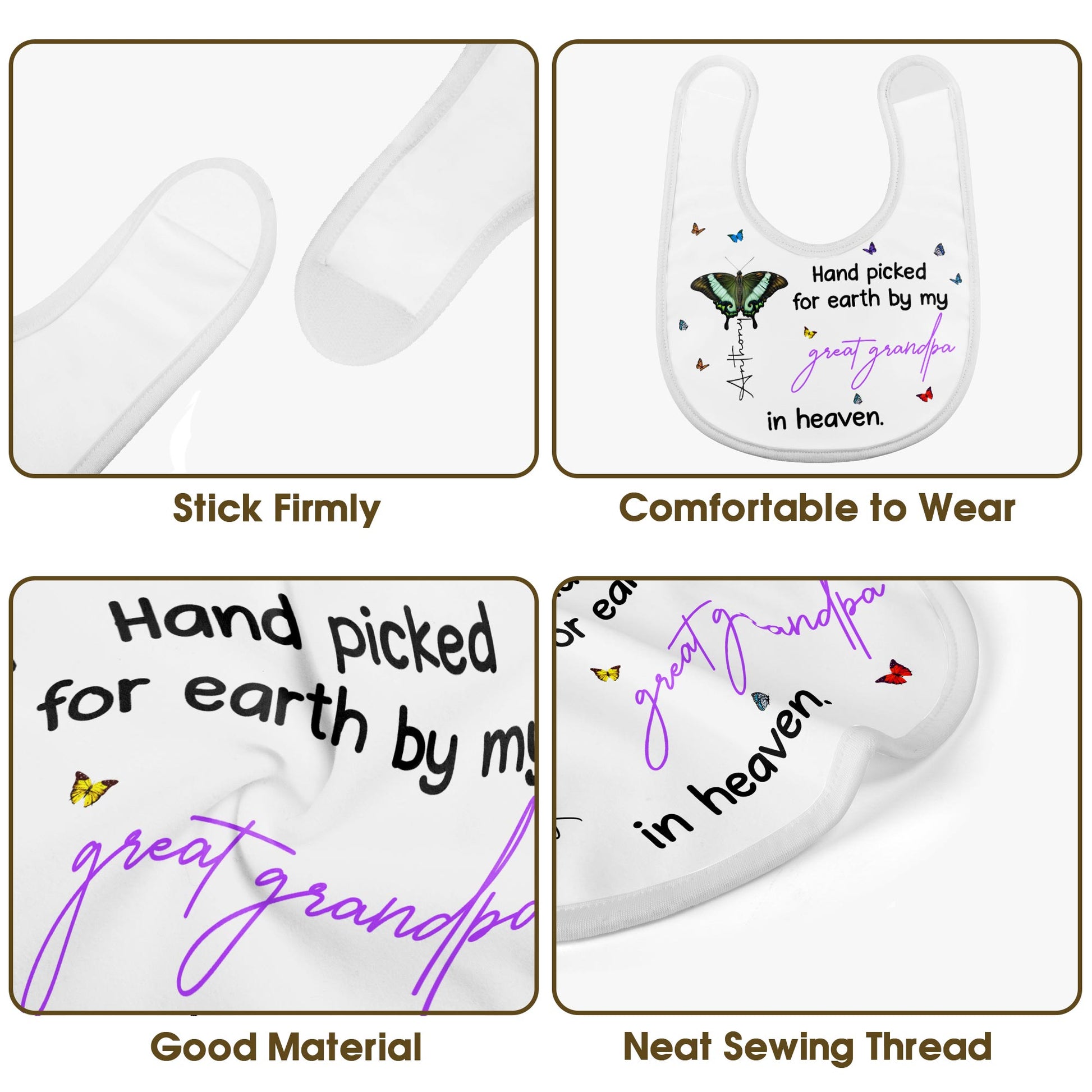 Hand Picked for Earth By My Great Grandpa in Heaven, Butterflies