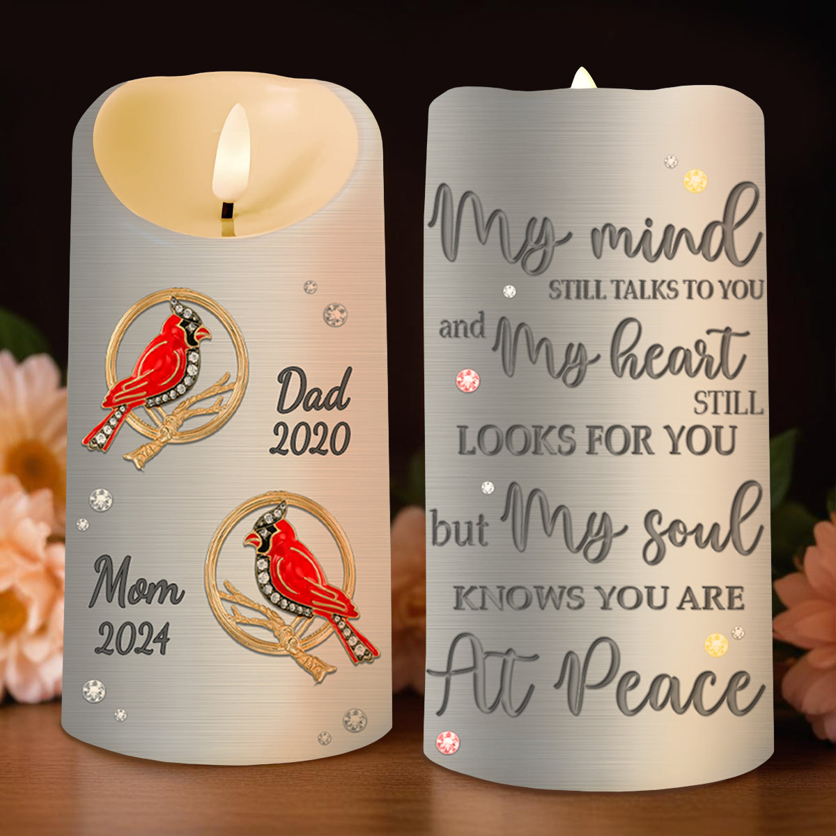 My Mind Still Talks To You Memorial Personalized Custom LED Candle my-mind-still-talks-to-you-memorial-personalized-custom-led-candle