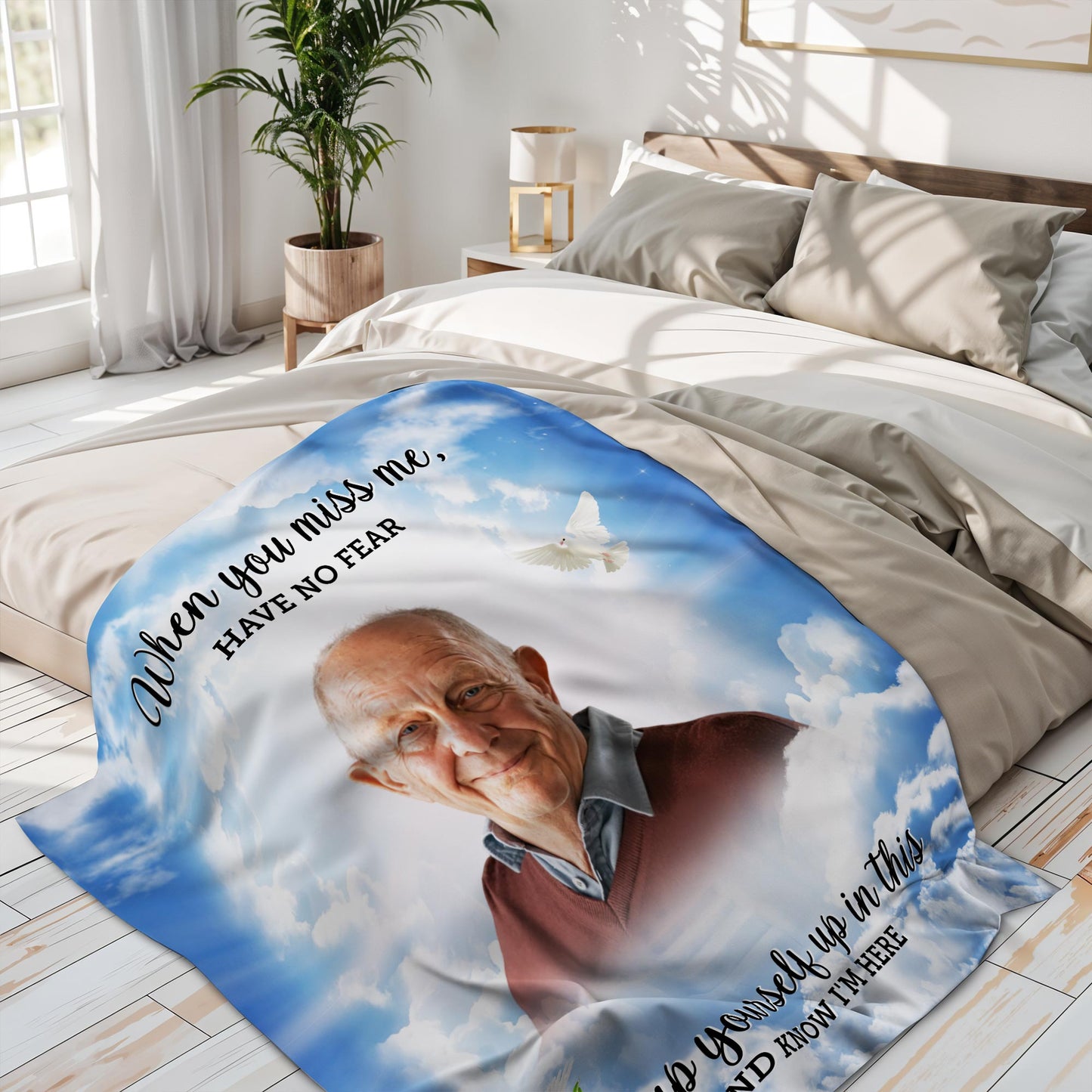 Wrap Yourself Up In This And Know I'm Here Memorial Blanket