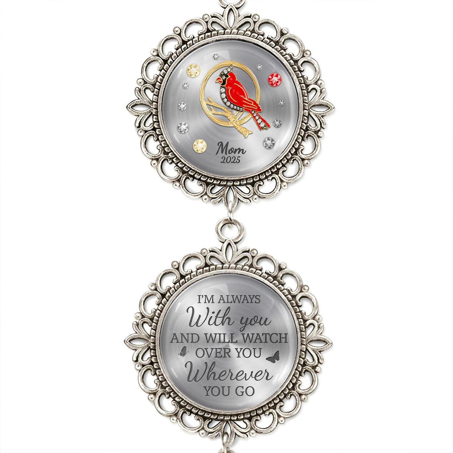 I'm Always With You And Will Watch Over You Wherever You Go, Angel Wing, Bird and Flowers