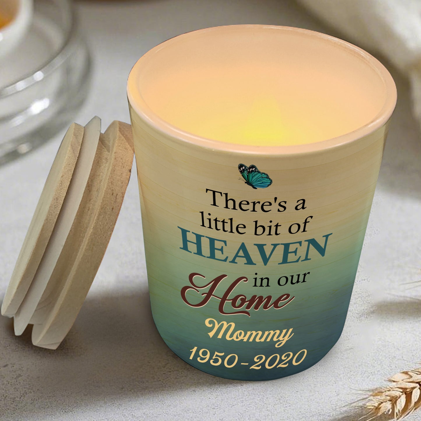 When Someone We Love Is In Heaven, Butterflies And Flowers