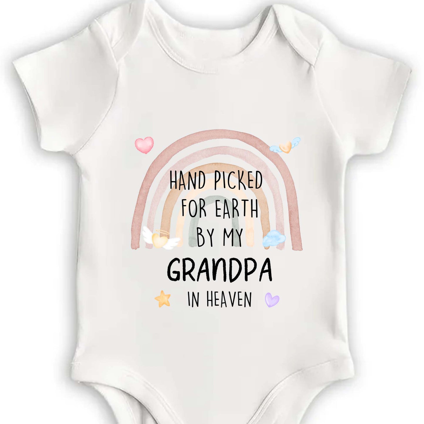 Hand Picked For Earth, Rainbow and Stars Design