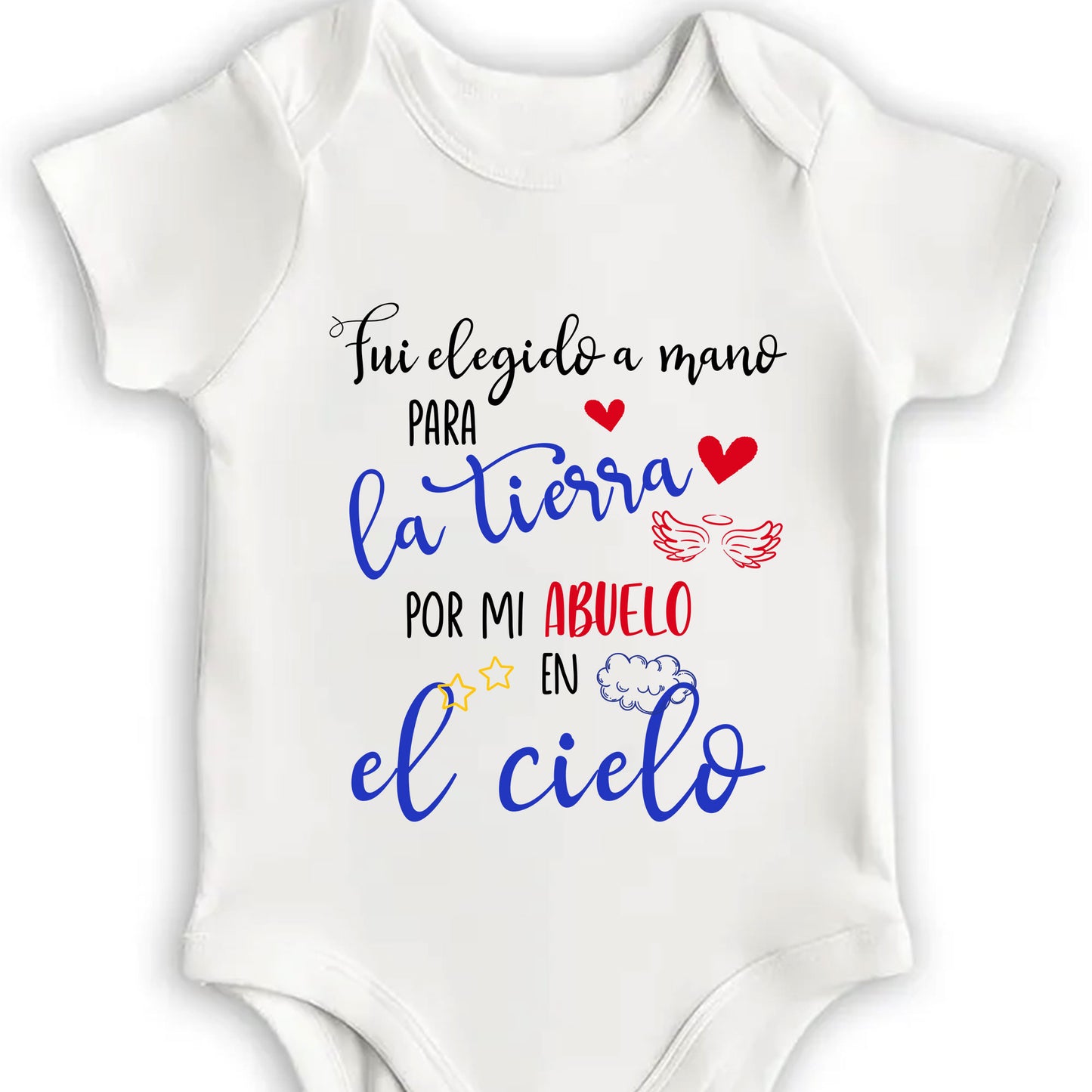 Chosen By My Grandfather In Heaven With Heart, Wings, and Star