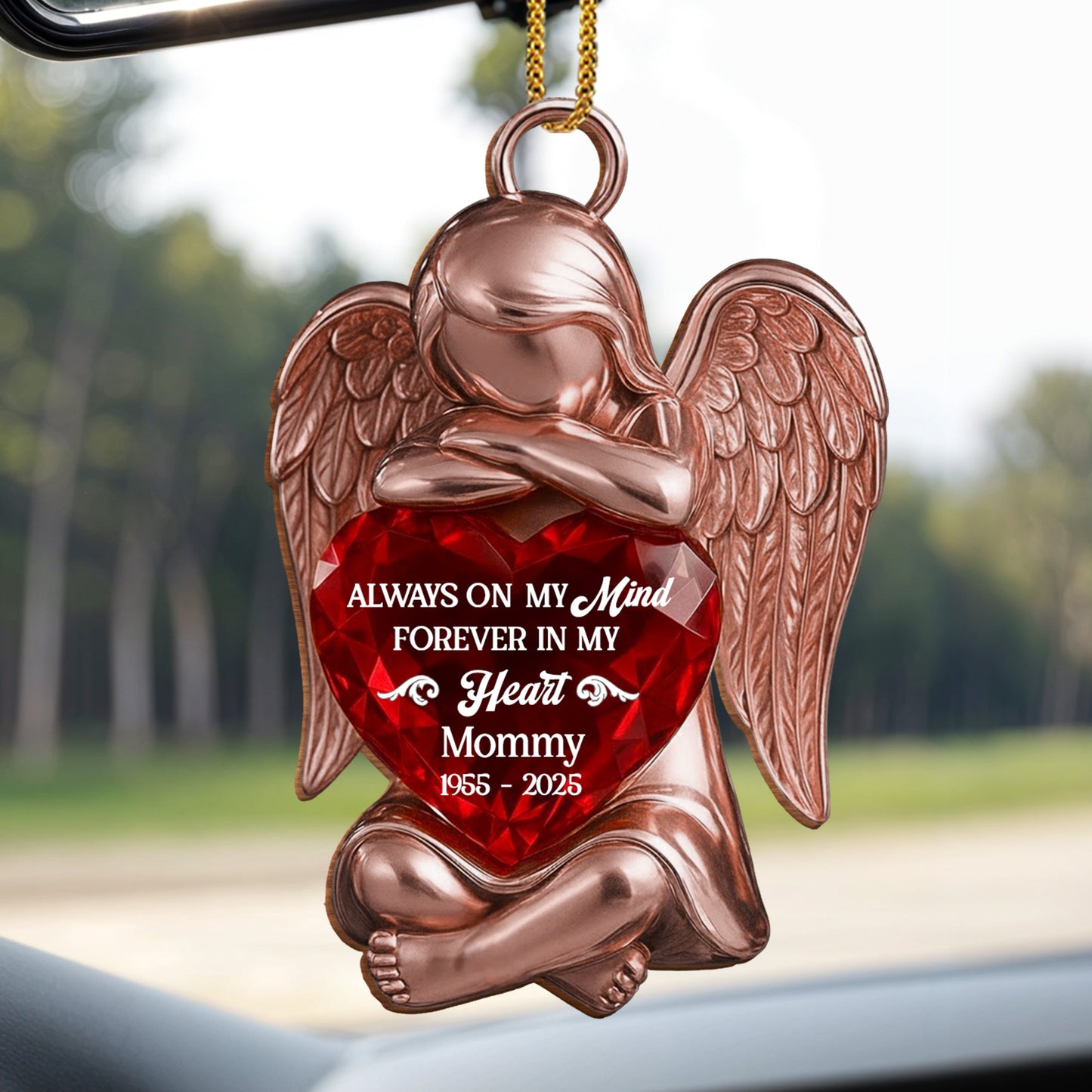 Always On My Mind Forever In My Heart Angel Heart Ornament