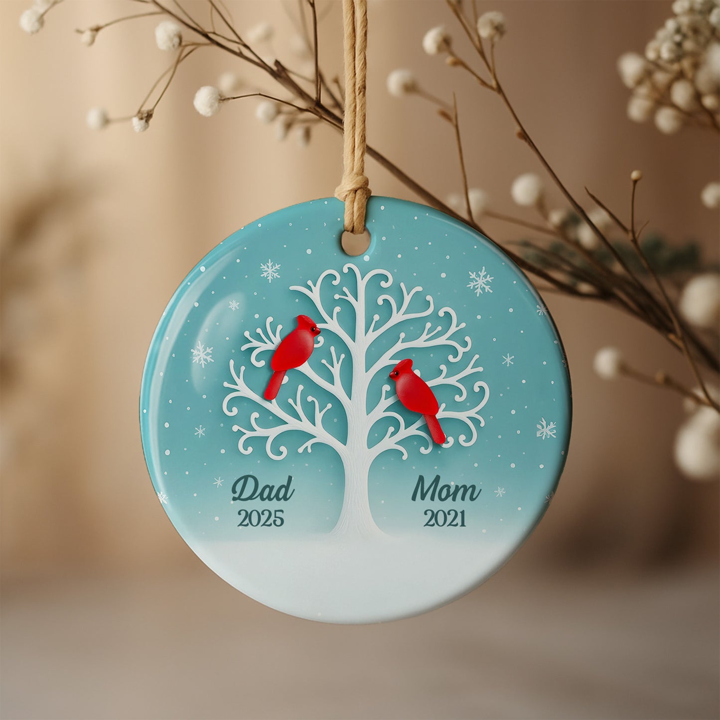 Celebrate The Spirit Of Family With Cardinals And Tree