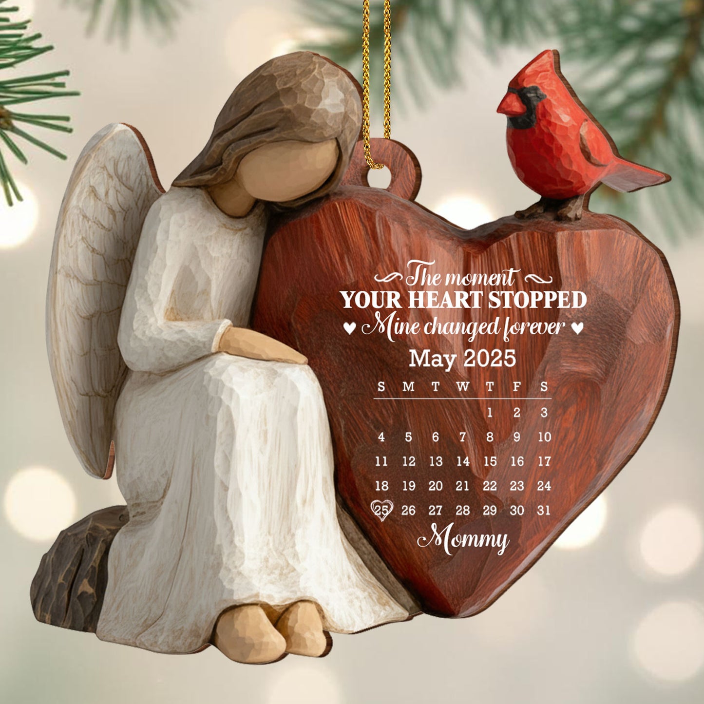 The Moment Your Heart Stopped, Angel Holding Heart