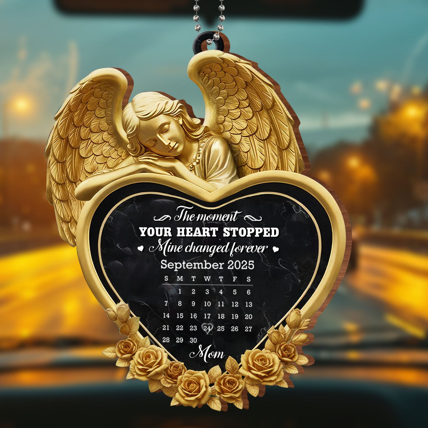 The Moment Your Heart Stopped, Angel And Roses Design