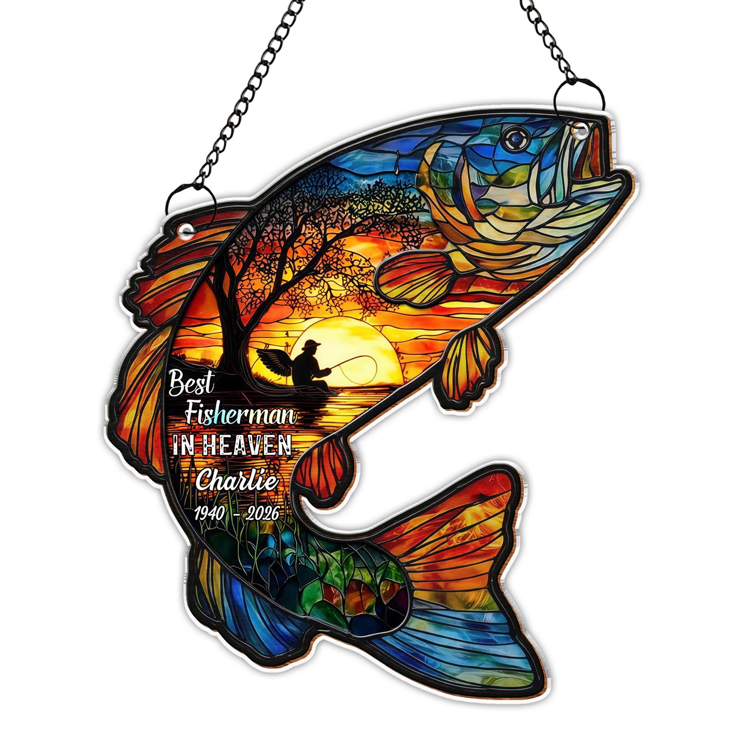 Best Fisherman In Heaven, Fisherman Fish Design