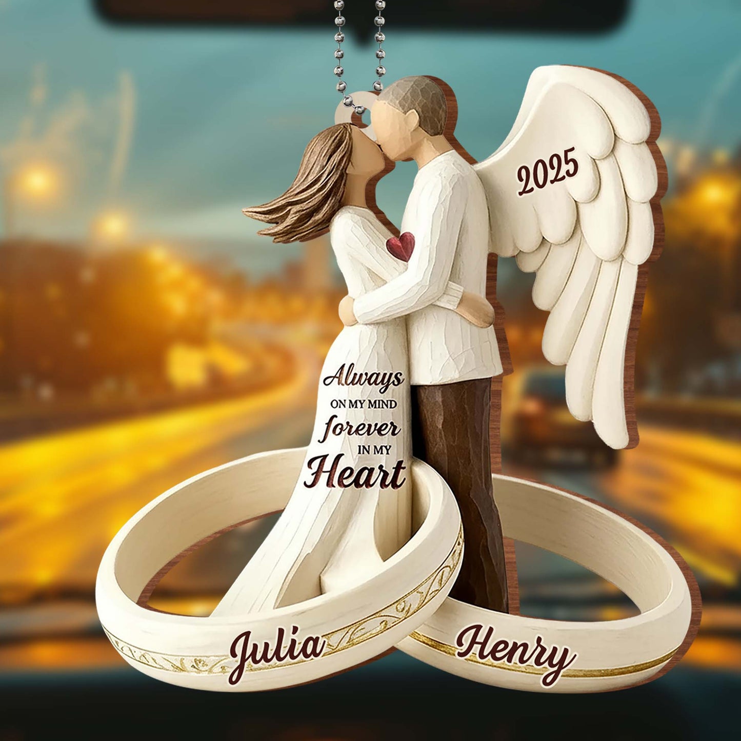 Always On My Mind Forever In My Heart, Couple With Angel Wings