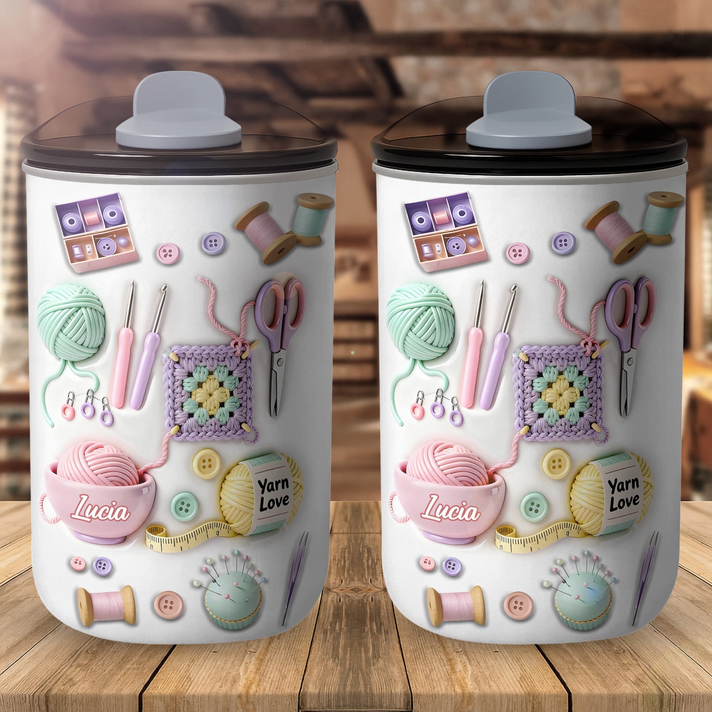 Craft A Unique Surprise Knitting Themed Tumbler