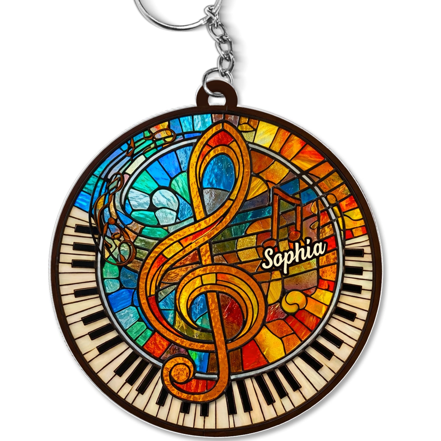 A Symphony Of Colors Music G Clef And Piano Keys
