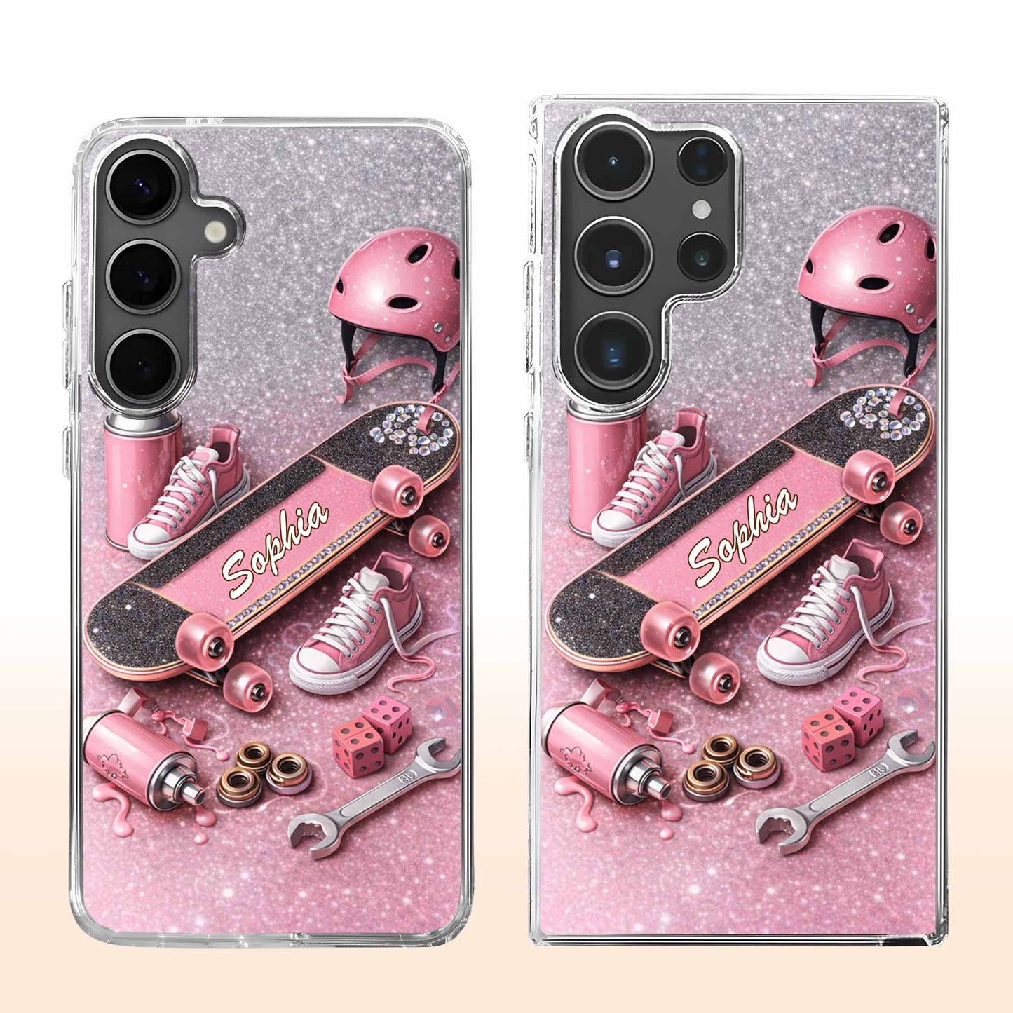 My Skateboard Personalized Design With Helmet And Shoes