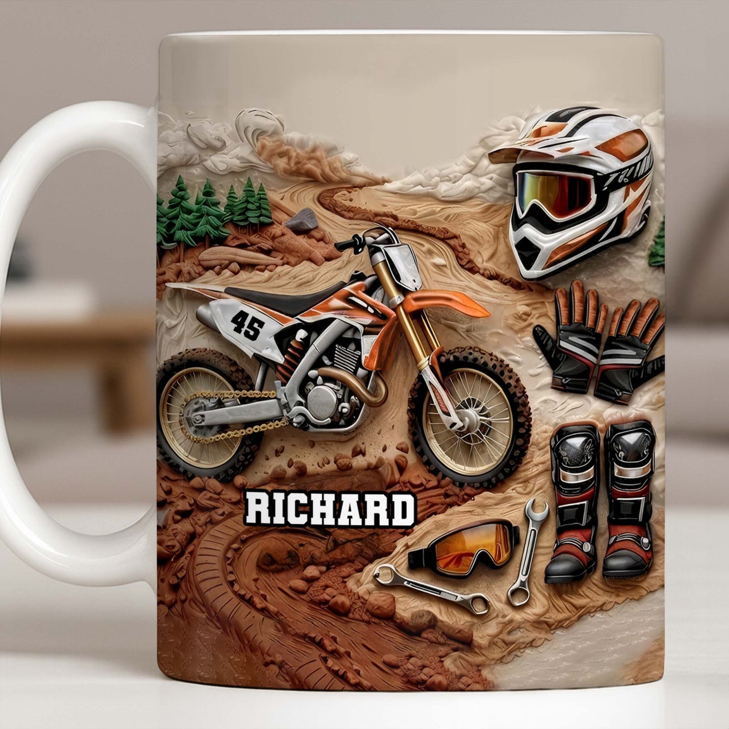 My Moto Enthusiast With Motorcycle And Gear