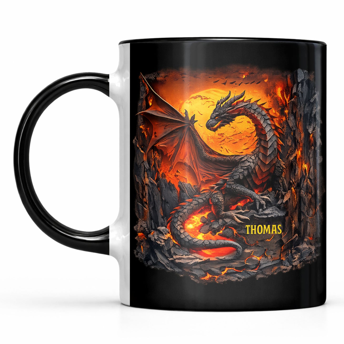 Rise From The Ashes Dragon Spirit Fire And Lava Mountain