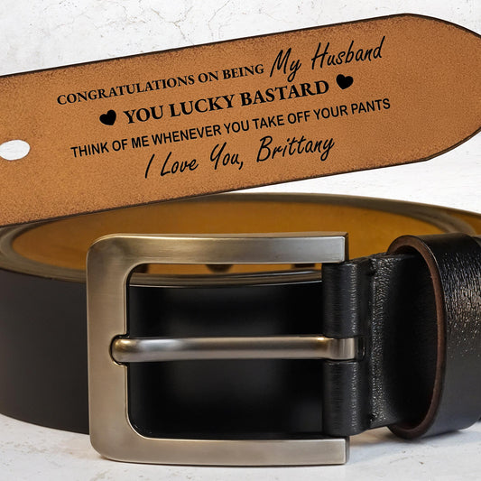Congratulations On Being My Husband You Lucky Bastard, Heart and Belt