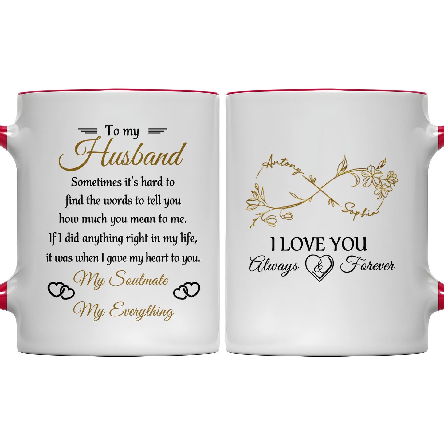 To My Husband, Sometimes It's Hard To Find The Words, Hearts