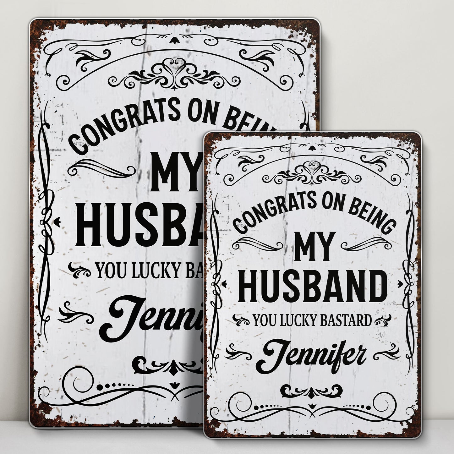 Congrats On Being My Husband, Ornamental Design