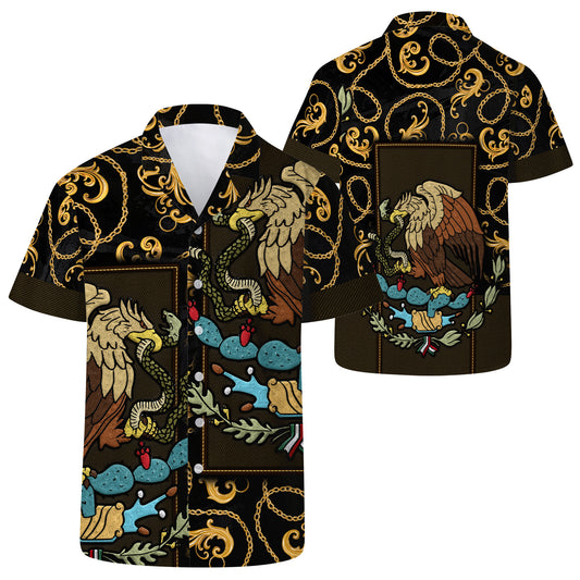 The Golden Eagle - Personalized Custom Unisex Hawaiian Shirt - HW_MX09