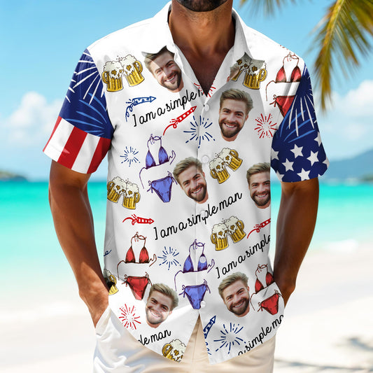 I Am A Simple Man, Beer Mugs And Boxer Briefs Design