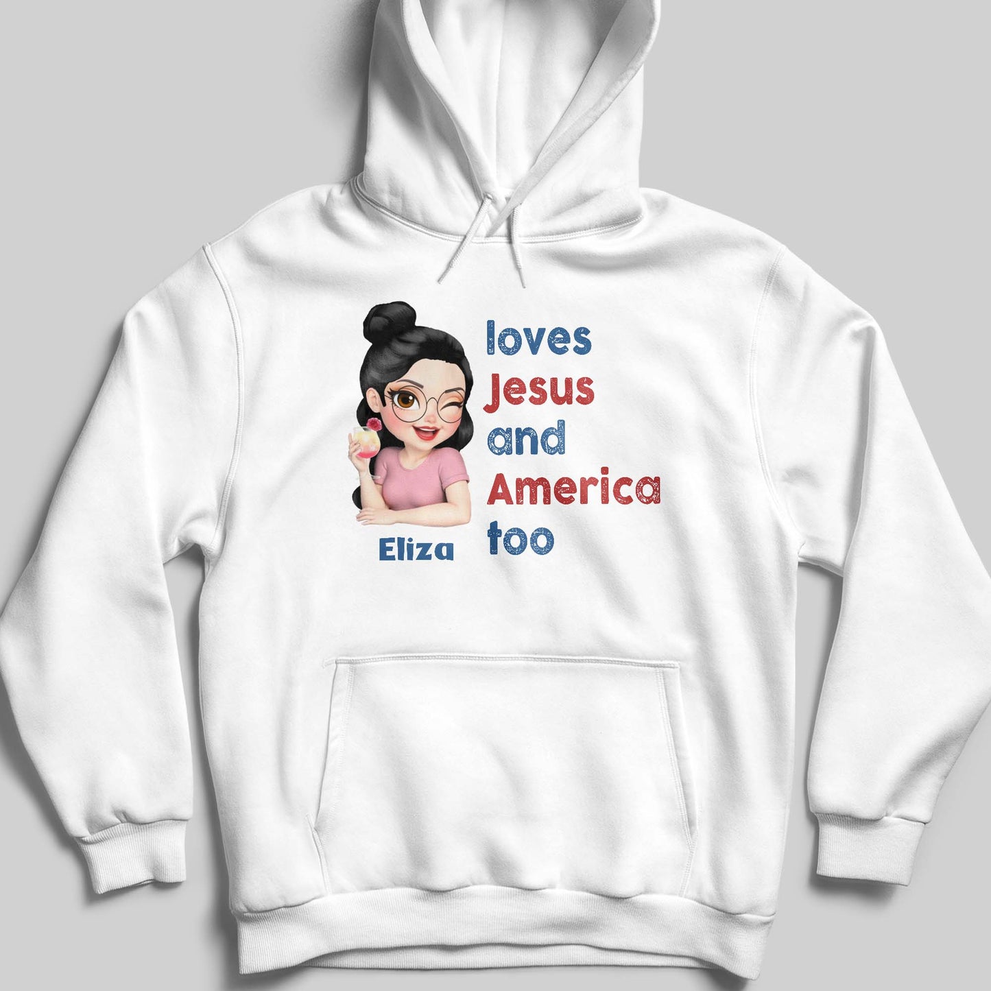 Loves Jesus And America Too Patriotic Shirt