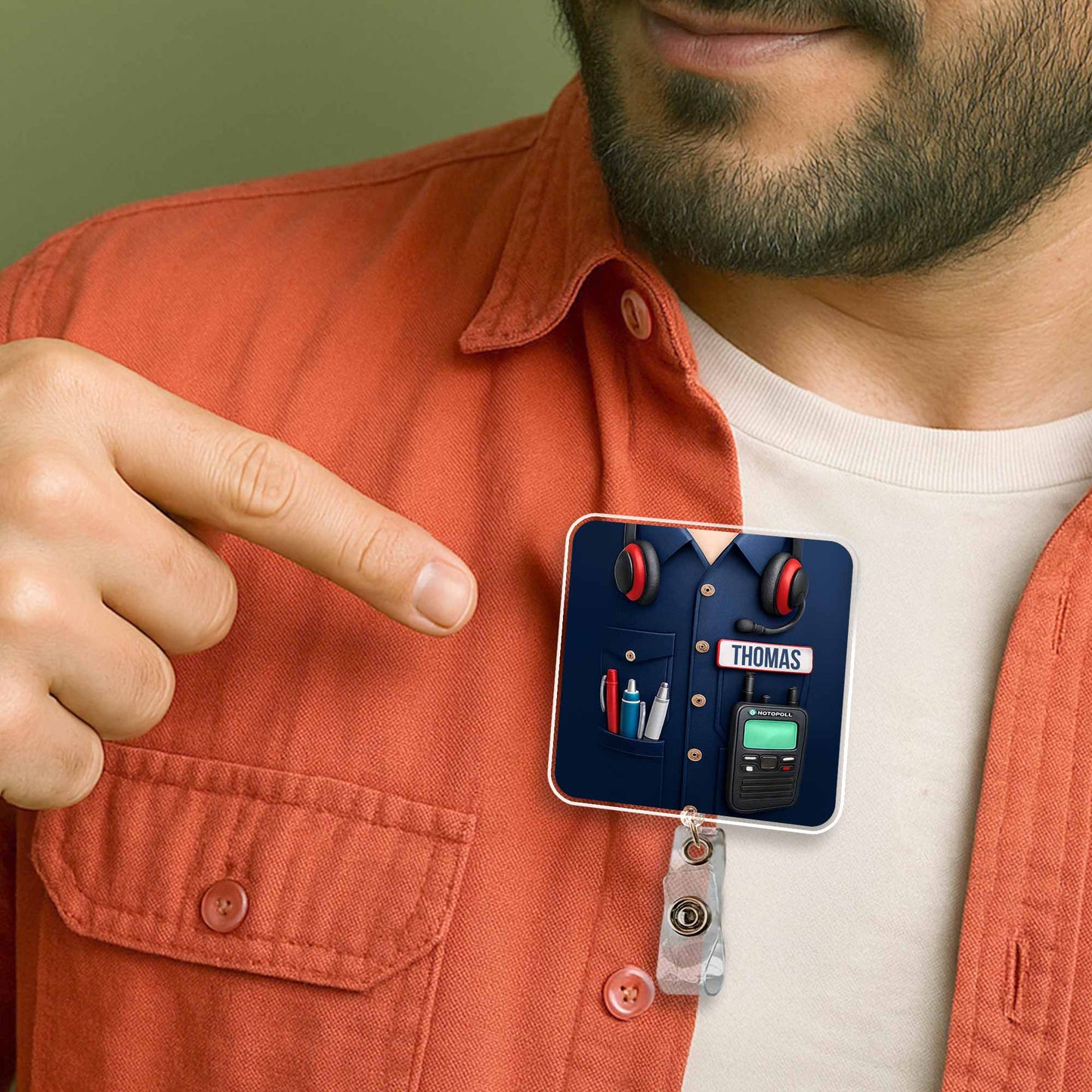 Customize Your Professional Gear With Name And Badge Reel