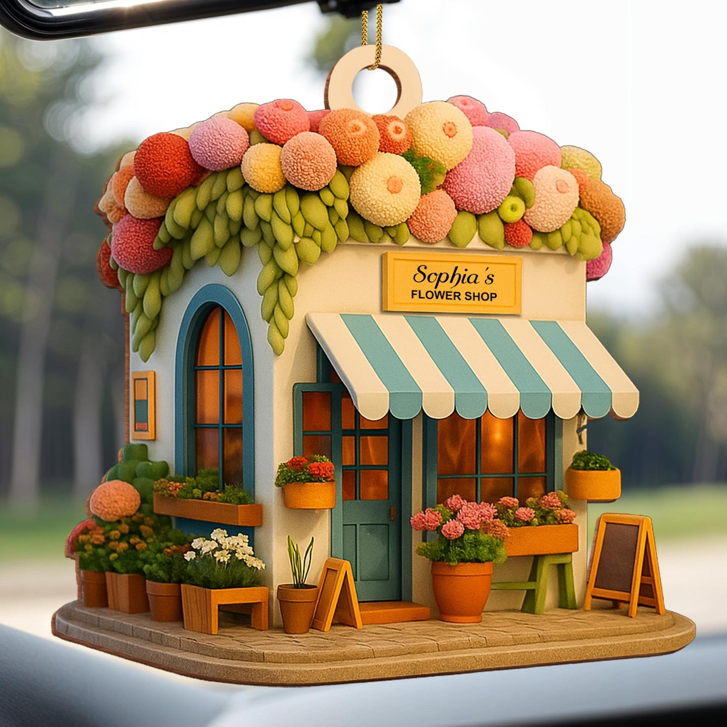 Charming Local Flower Shop Ornament