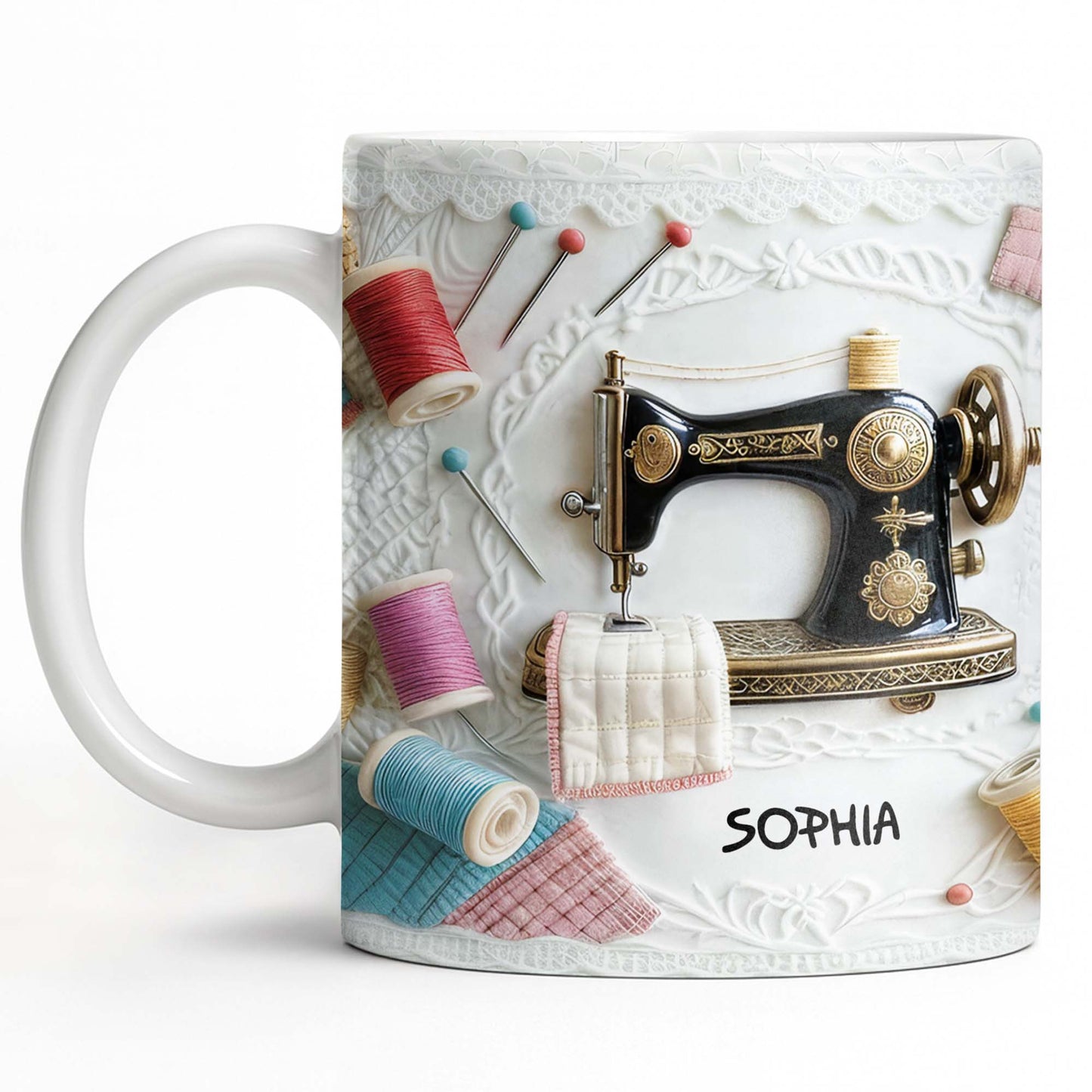 A Perfect Gift For The Passionate Crafter With Vintage Sewing Machine And Thread