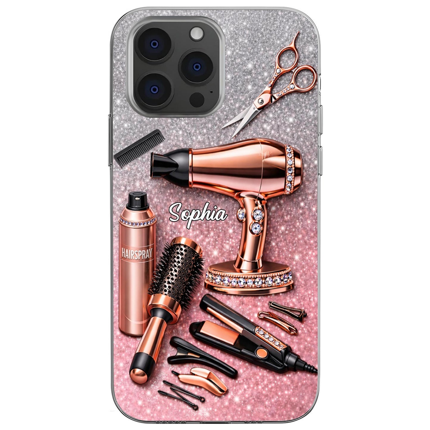 Stylish Hair Styling Tools Phone Case