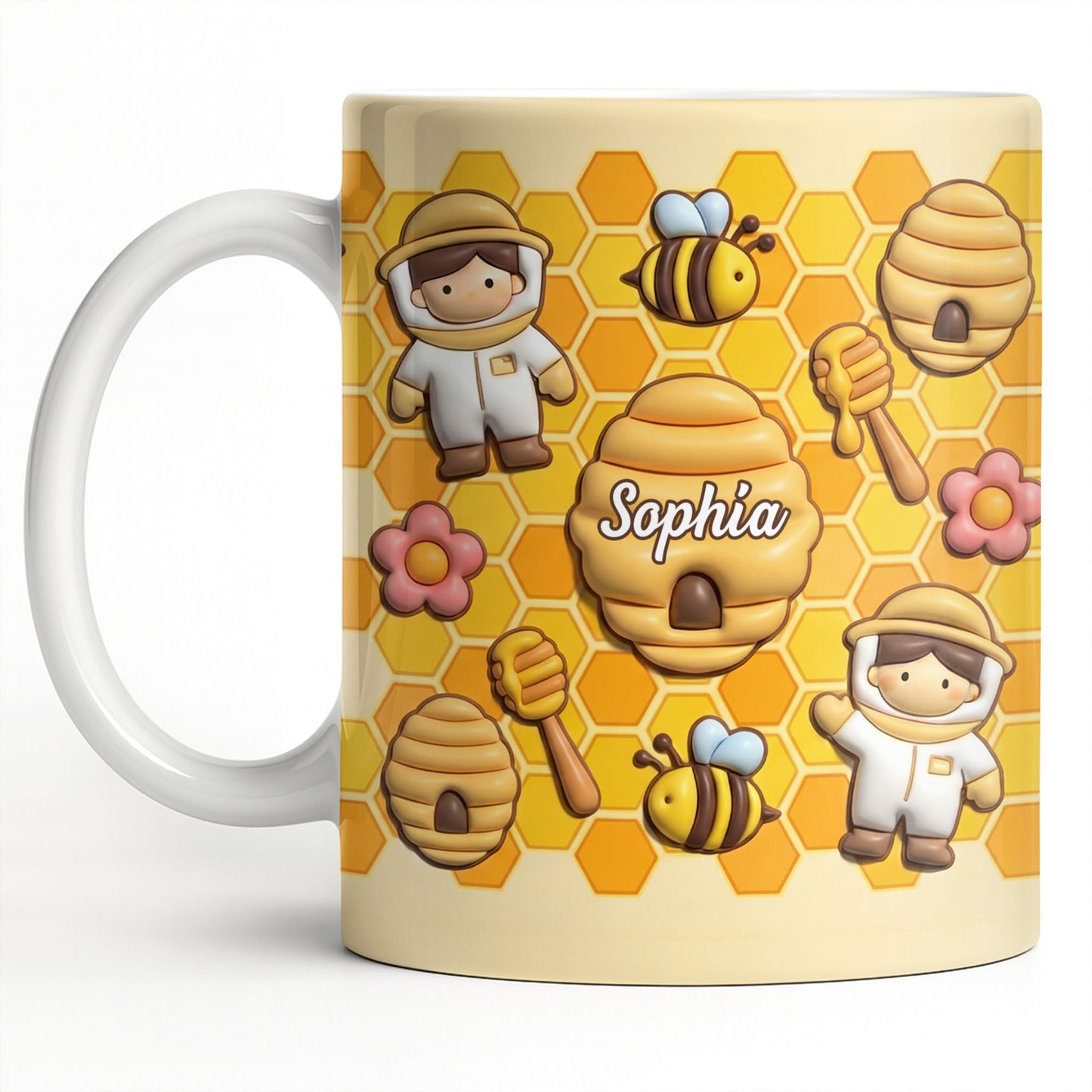Celebrate A Special Bond With Bee And Honeycomb Design
