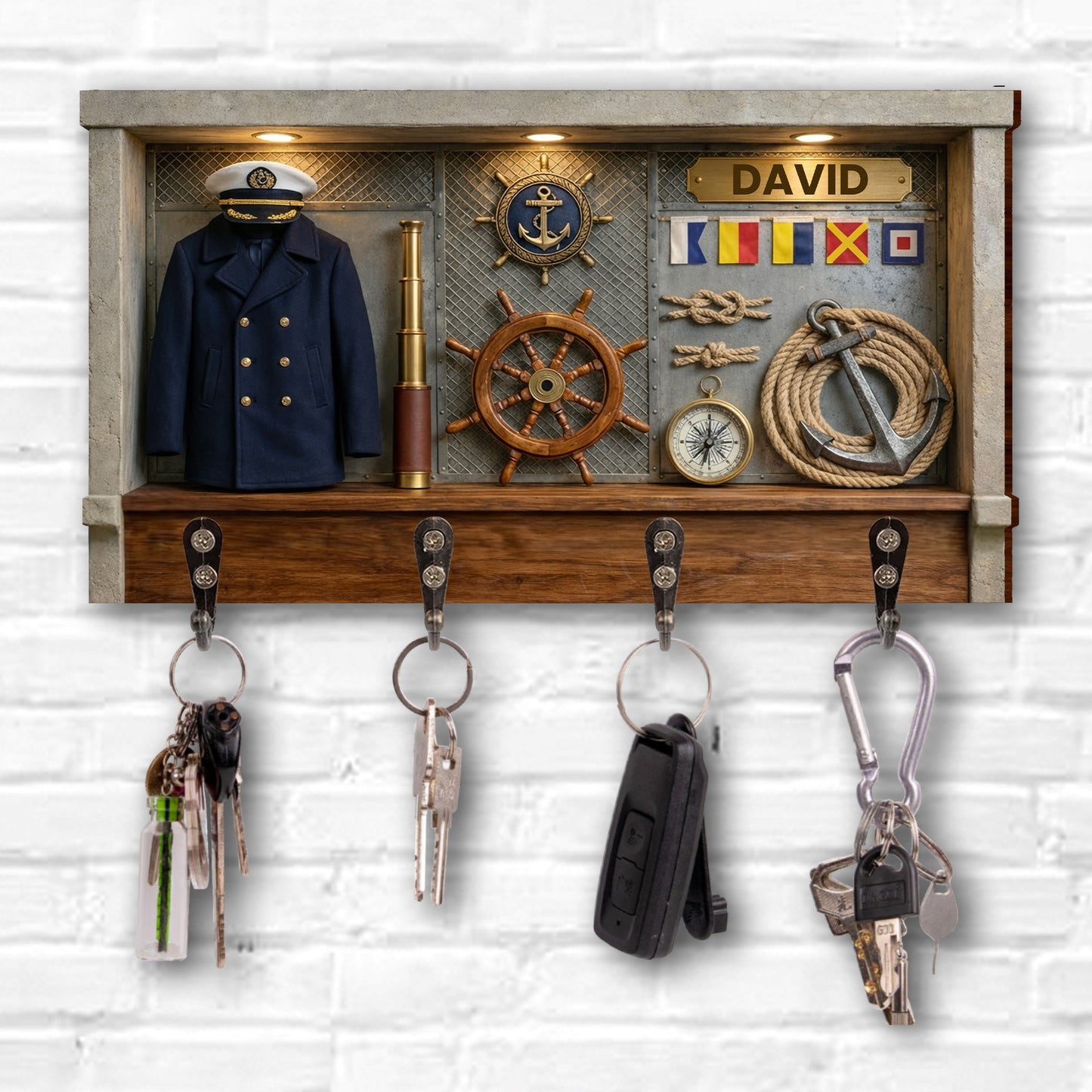 Navigate Your Way Home Ship Wheel Anchor And Nautical Elements