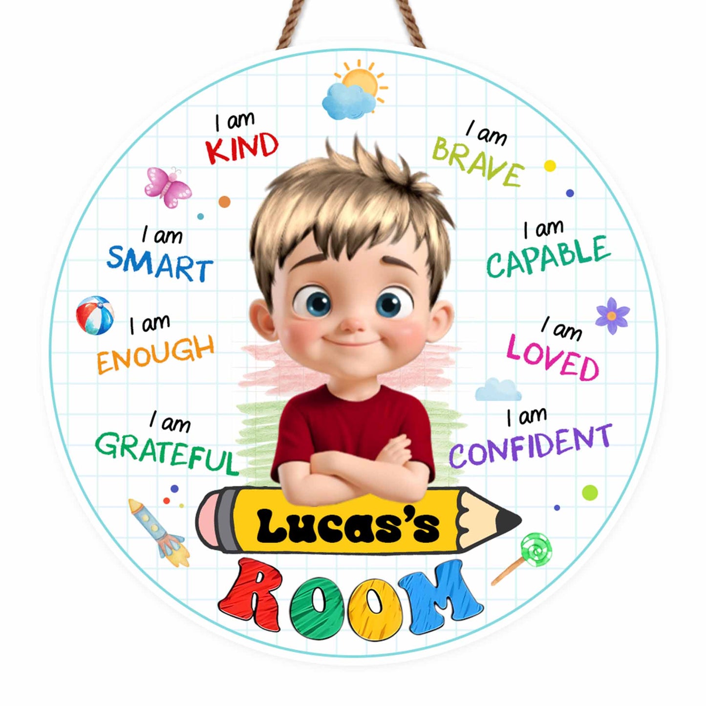 I Am Kind, I Am Brave, Sign For Kids Room