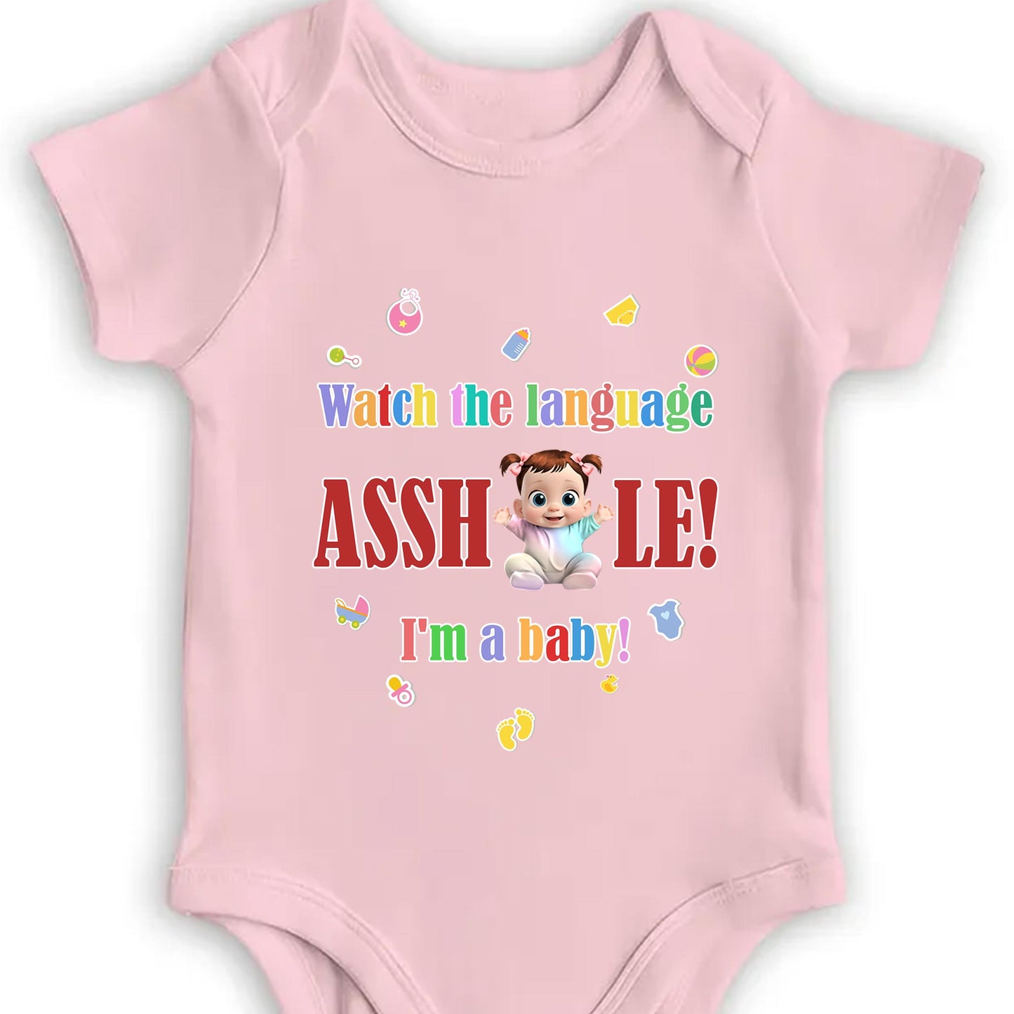 Watch the Language Assh*le! I'm a Baby, Baby and Playful Icons